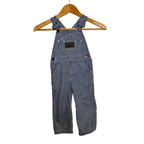Vintage Washington Dee Cee Toddler Overalls 3T Railroad Stripe USA Made - Picture 1 of 5